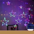 thumbnail image 4 of Cadena de con Forma de Luna y Estrellas para Ventana, Funciona con USB y Pilas,para Interior, Dormitorio, Ventana, Multicolor B, 4 of 5