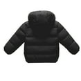 thumbnail image 3 of LTTVQM Girls Winter Fleece Coat Kids Puffer Jacket Boys Warm Long Outerwear Toddler Lightweight Down Coats Black 7-8 Years, 3 of 4