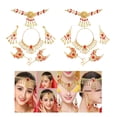 thumbnail image 1 of 2 juegos para danza del vientre, collar, pen, , diadema con monedas, traje de danza del vientre Baoblaze Collar Danza del Vientre, 1 of 8