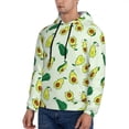 thumbnail image 3 of Honeii Cartoon Fruit Pattern Mens Hoodies Men's Loose Sleeve Sweatshirt,Pullover Hooded Sweatshirt for Men,Essentials Hoodie-Medium, 3 of 7