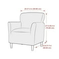 thumbnail image 3 of AIGIA Soft Velvet Tub Chair Cover Elastic Club Armchair Slipcovers for Living Room Single Sofa Covers Washable, 3 of 14