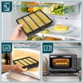 thumbnail image 2 of Qenwkxz 4 Pack Silicone Freezer Tray with Lid 4 Long Slot and 15 Small Grid Soup Freezer Container Mold Ice Cube Tray For Meal Prep Freezing Soup Stew Sauce Garlic Herb (Black), 2 of 11
