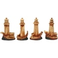thumbnail image 3 of Ebros 3.5"Tall Marine Scenic Lighthouse By The Ocean Set Of 4 Miniature Figurine, 3 of 9