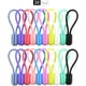 thumbnail image 1 of Enrolladores de cable con lazos de silicona reutilizables con imán fuerte para agrupar y organizar cables, cables de auriculares,llavero para colgar y sujetar (10 colores, paquete de 20) oso de fresa Juguete, 1 of 3