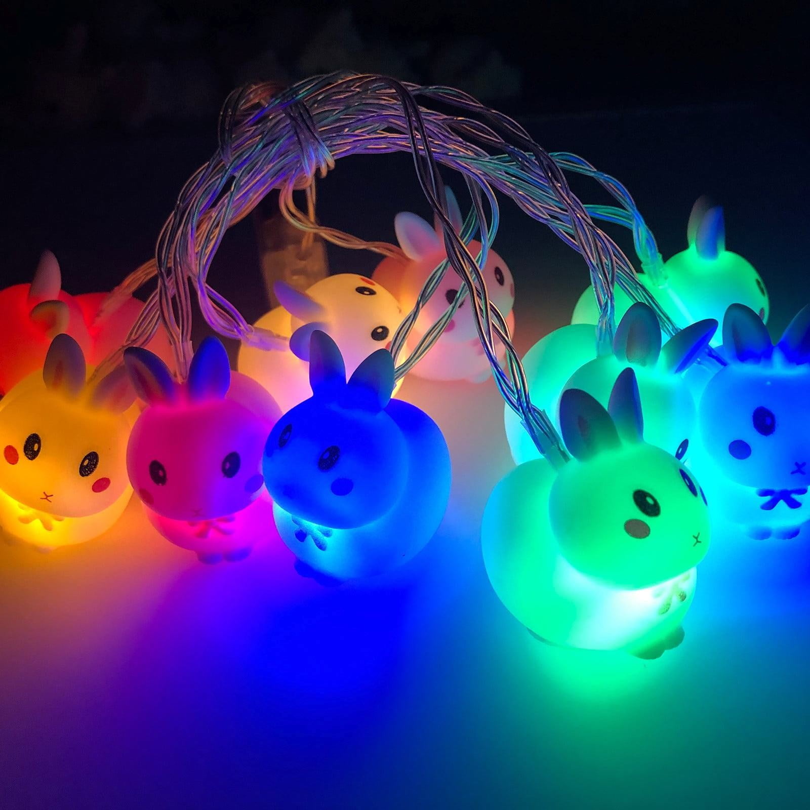 Ljstore Easter Bunny LED String Lights 10 Lights 1.65m Battery Powered ...