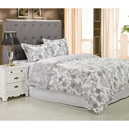 UPC 855031119128 product image for Impressions Oxana 300 Thread Count Floral 3 Piece Duvet Sets  Full/Queen with Sh | upcitemdb.com