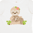 thumbnail image 4 of Inktastic Sloth Mom with Baby Sloth and Flowers Boys or Girls Toddler T-Shirt, 4 of 5
