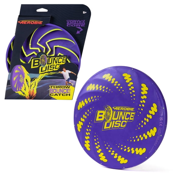 Aerobie Bounce Disc, Outdoor Throwing Flying Disc, for Ages 5 and up