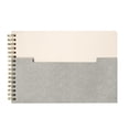 thumbnail image 3 of Paquete 20 piezas Libreta ecológica espiral con bolsillo frontal gris 21 x 14, 3 of 4
