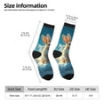 thumbnail image 2 of Vsdgher Cute Angel Winged Rabbit Crew Socks for Men & Women, Breathable Casual Athletic Ankle Socks, 2 of 6
