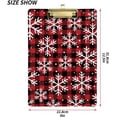 thumbnail image 3 of FMSHPON Christmas Xmas Snowflake Buffalo Plaid Clipboard Hardboard Wood Nursing Clip Board and Pull for Standard A4 Letter 13x9 inches, 3 of 5