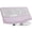 Purple, variant on Ergonomic Wireless Keyboard and Mouse Combo, Leather Cushioned Palm Rest, Wave Keys, Silent Typing, 2.4G Lag-Free-Wagpak