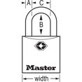 thumbnail image 2 of Master Lock 7/8” Wide Solid Metal TSA-Accepted Luggage Lock, 2 of 2