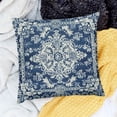thumbnail image 2 of BANET Navy Blue White Pillow Covers, Persian Carpet Design Decorative Throw Pillows Cushion Pillow Covers for Sofa Couch Outdoor Decor White, 2 of 5