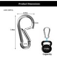thumbnail image 2 of 50-Pack Heavy-Duty Spring Snap Hooks - 2" 500LB Capacity Carabiners for Camping, Gym & Outdoor Use - Industrial Steel Quick Links for Hammocks, Swings & Gear, 2 of 6