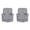 Gray, variant on Pemberly Row Ecru Mist Manual Swivel Glider Recliner Two Pack