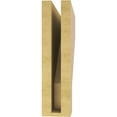 thumbnail image 4 of 3"W x 12"D x 12"H Thin Clemmons Rough Cedar Woodgrain TimberThane Corbel, Primed Tan, 4 of 6