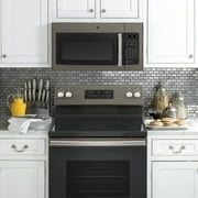 GE 30 inch OvertheRange Microwave Oven OnOff & 2Speed 300 CFM Venting in Slate