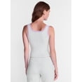 thumbnail image 3 of No Boundaries Cotton Blend Jersey Sleep Lace Tank Top, Women’s XXS-3X, 3 of 5