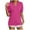 Hot Pink, variant on Scyoekwg Womens Summer Tops V Neck Elegant Shirts Lightweight Trendy Comfy Loose Solid Color Blouses (Purple,L)