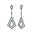 thumbnail image 2 of Boucles d'Oreilles Rondes en Argent 925 Labradorite Drop Femmes Mariage Chandelier, 2 of 4