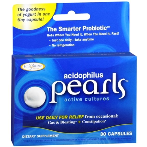 Acidophilus Pearls Dietary Supplement 30 Caps (Pack of 2)