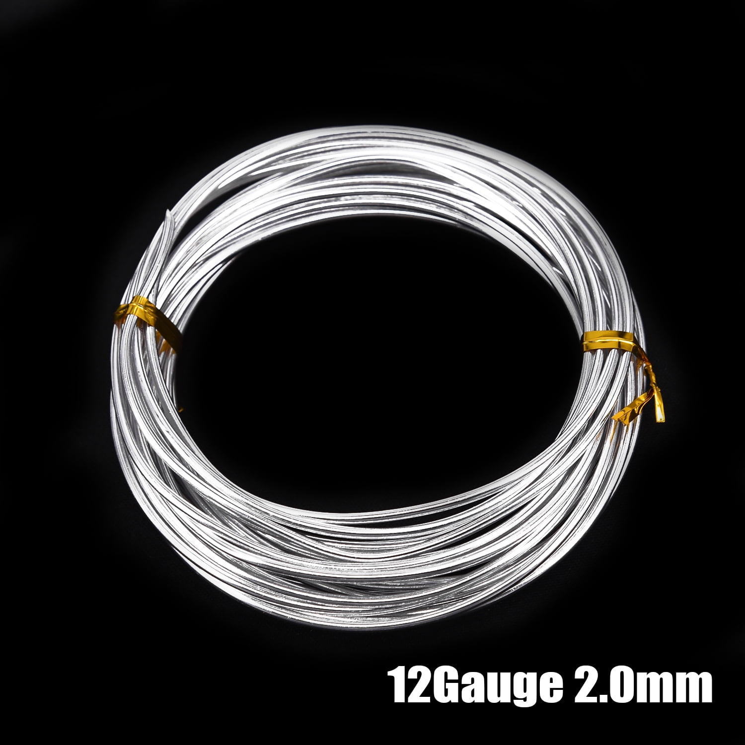 Black 3.0mm（32.8 feet） Aluminum Wire Bendable Metal Craft Wire for DIY 
