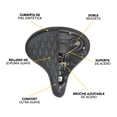 thumbnail image 3 of Asiento Para Bicicleta Montaña Ultra Confortable Textura Rombos Negro PIAGO 10760, 3 of 7