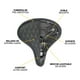 thumbnail image 3 of Asiento Para Bicicleta Montaña Ultra Confortable Textura Rombos Negro PIAGO 10760, 3 of 7