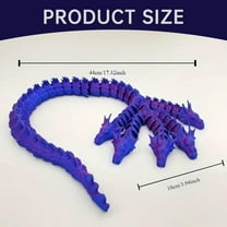 1*Toy Ornaments Clearance! 3D Printing Five Head Dragon Crystal Dragon Decoration Hand Toy Dragon Egg