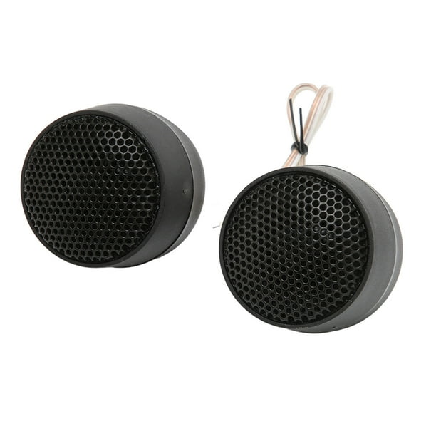 Altavoz De Automóviles, Mini Tweeters Redondeados Tweeters Crujientes Altos Accesorios Negros Universal Para Modificación Automática