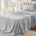 thumbnail image 1 of Juego de sábanas Bedsure Twin Soft de poliéster gris claro, 3 piezas, 1 of 7