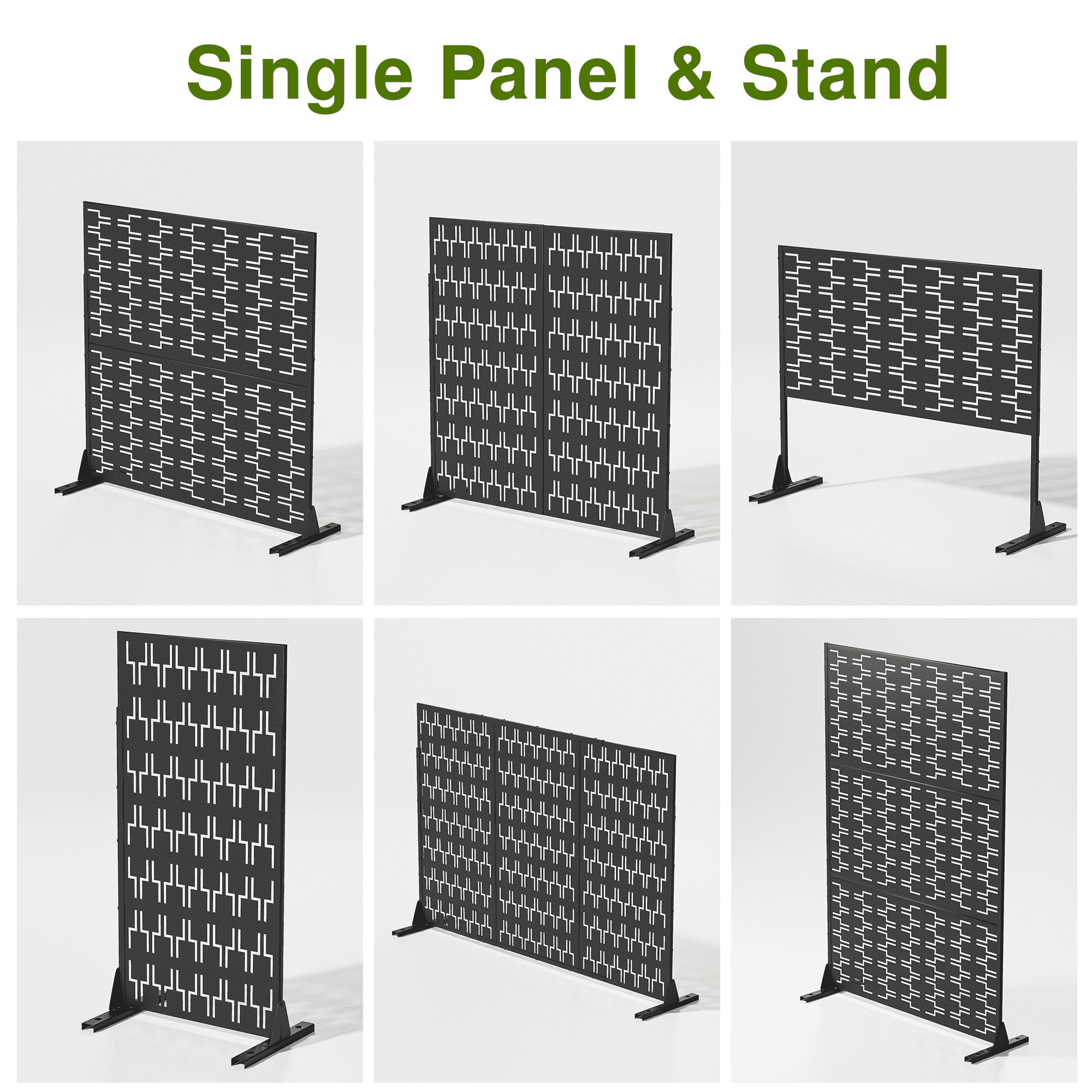 MAYEERTY 72" x 47" Privacy Screen Fence, Heavy Duty Fence Privacy Screen Outdoor