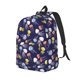 thumbnail image 1 of Disketp Colorful Jellyfish print Canvas Backpack Lightweight Travel Daypack Student Rucksack Laptop Backpack-Medium, 1 of 5
