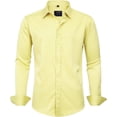 thumbnail image 1 of J.VER Camisas de vestir para hombre, camisa formal de manga larga, elástica, sin arrugas, informal, con botones, 1 of 4