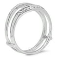 thumbnail image 2 of 0.12 Carat (ctw) 18K Gold Round White Diamond Anniversary Enhancer Guard Wedding Band, 2 of 4