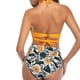 thumbnail image 5 of Nuevo bikini sexy de cintura alta, bikini retro fruncido, traje de baño de playa de verano para mujer, 5 of 6