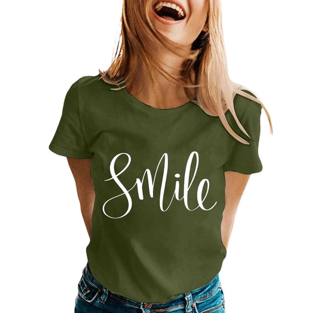 Camiseta gráfica de manga corta y cuello redondo para mujer: poliéster ligero, estampado de ranas, corte holgado, ropa informal de verano/para exterior