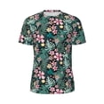 thumbnail image 5 of Wukai Rose Flowers Print Men's Short-Sleeved Mesh T-Shirt,Quick-Dry Short Sleeve Workout T-Shirt-Medium, 5 of 8