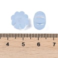 thumbnail image 4 of 500g Frosted Transparent Acrylic Beads Pumpkin Silver Metal Enlaced AB Color Plated Light Sky Blue 11.5x8mm Hole: 1.8mm 833pcs/500g, 4 of 4