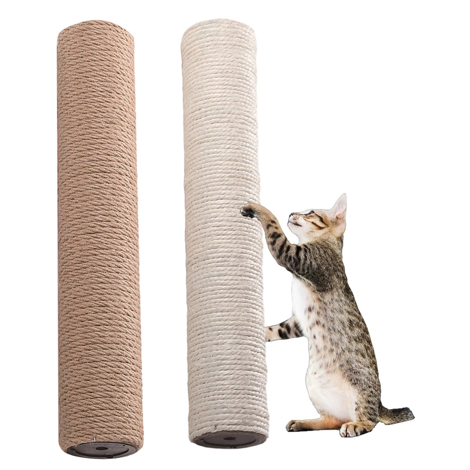 YIFAEUX Cat Scratching Post Cat Tree Replacement Post Sisal Climbing And Stretching Pole with 8mm Bolts for Home Indoor Cats Kittens Exercise And Play