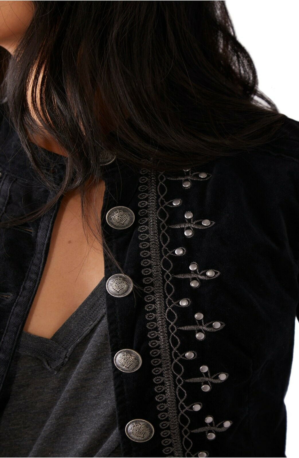Free People Women Maven Pintuck Jacket 