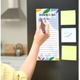 thumbnail image 6 of Inkdotpot Pack of 6 Funny Magnetic Dry Erase List For Fridge, Wipe Clean w/ NoStain, Quick Notes Shopping & Grocery List Whiteboard for Fridge, 8.75" x 3.8"(Abstract Leaves), 6 of 6