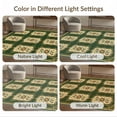 thumbnail image 7 of ODIKA 6'x9' Ultra-Soft Area Rug, Vinyl Traditional Vintage Ornamental Featuring Curling Vines Flower None Washable, Bare feet friendly, Silk-Touch for Guest Room, Bedroom, 7 of 7