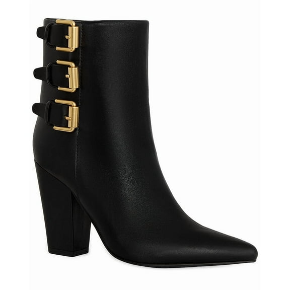 Rebecca Minkoff Bucklebty Leather Bootie, 9, Black