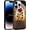 Blue Whale, variant on Black Print Phone Case for iPhone 11 6.1", Cute Flowers Aesthetic Pattern Design Funda with TPU Slim Liquid Silicone Shockproof Protection Soft Cover for Women Girls, Red Rose