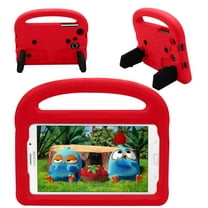 Allytech Galaxy Tab A 7.0" SM-T280 T285 Case Kids, Silicone EVA Rubber Lightweight Super Protection Handle Stand Shockproof Child Todder Kids Proof Case for Samsung Galaxy Tab A 7.0", Red