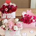thumbnail image 5 of Valentine's Day Flower Gift Box With Romantic Heart Design For Bouquets In Red Pink Beige, 5 of 8