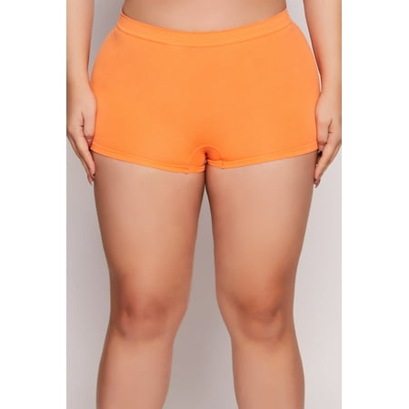 Womens Plus Size Seamless Boyshort Panty