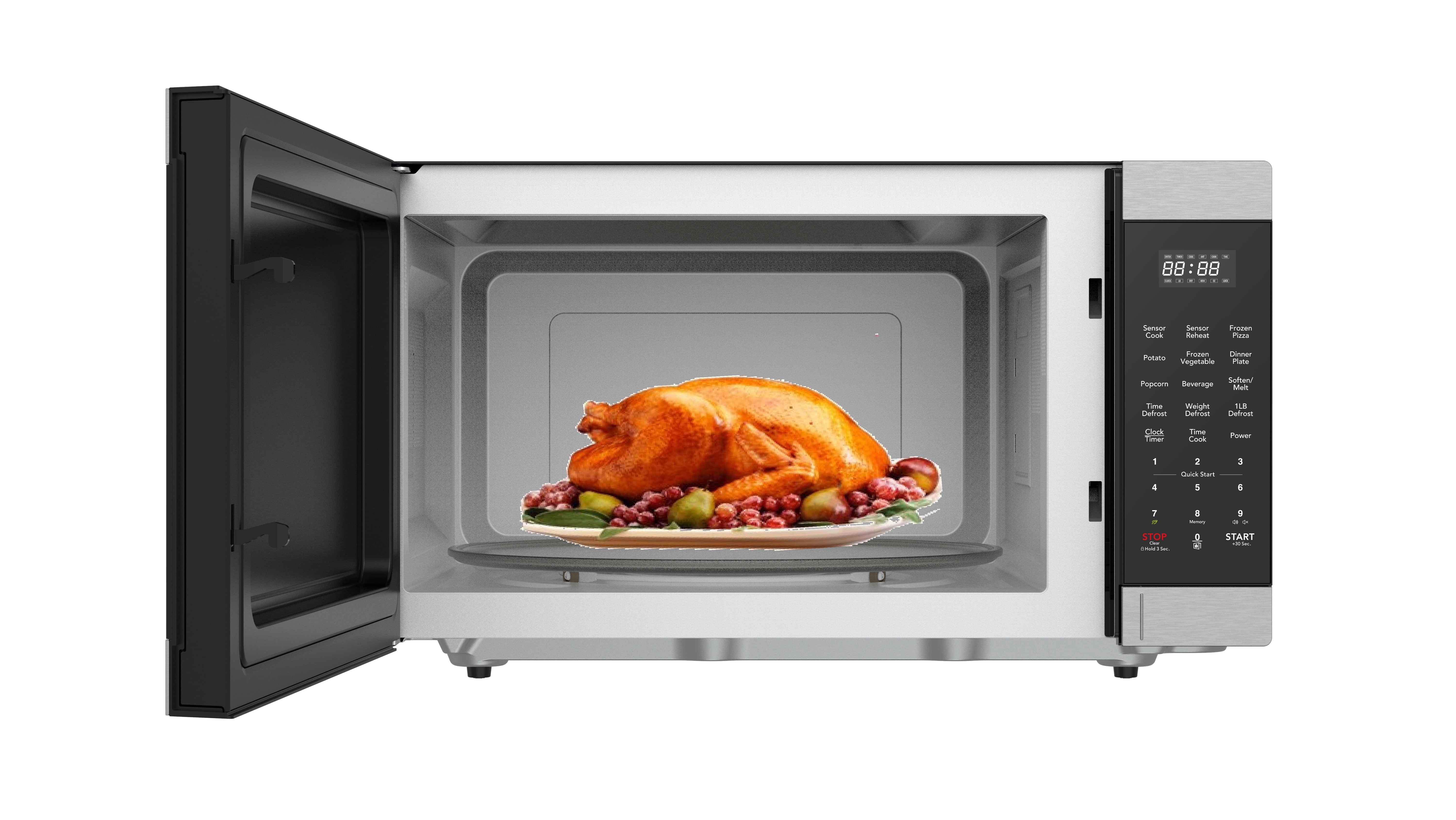 Frigidaire 2.2 Cu. ft. 1200 Watt Countertop Microwave Oven, Stainless Steel